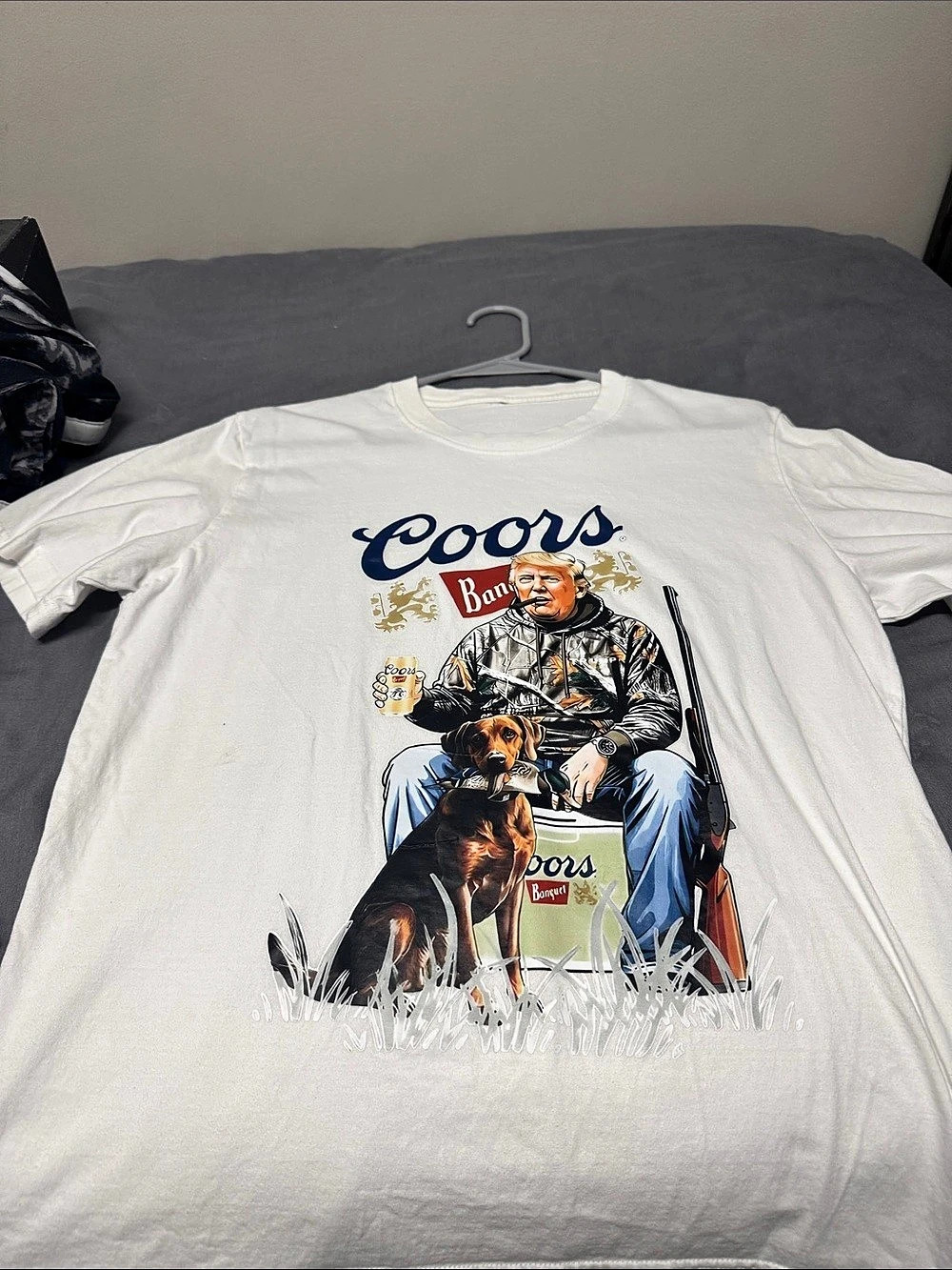 Coors Graphic Short Sleeve Tee in White & Blue